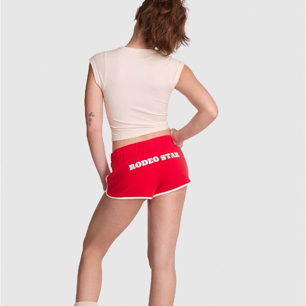 🔥VS Pink ✨bling✨ terry micro modal shorts sz XL NWT - Picture 5 of 11